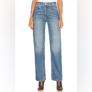 RE/DONE 90’s High Rise Loose Jeans in Blue Haze